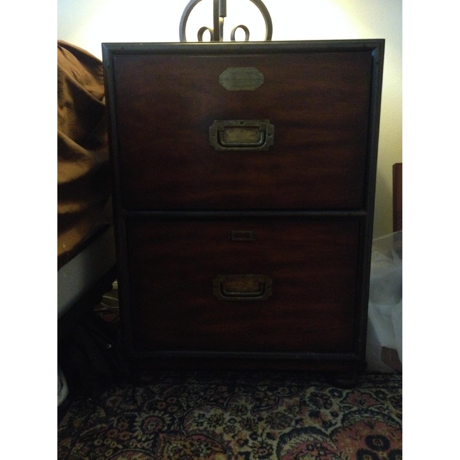 Side Table/File Cabinet/Nightstand with Drawers - image-1
