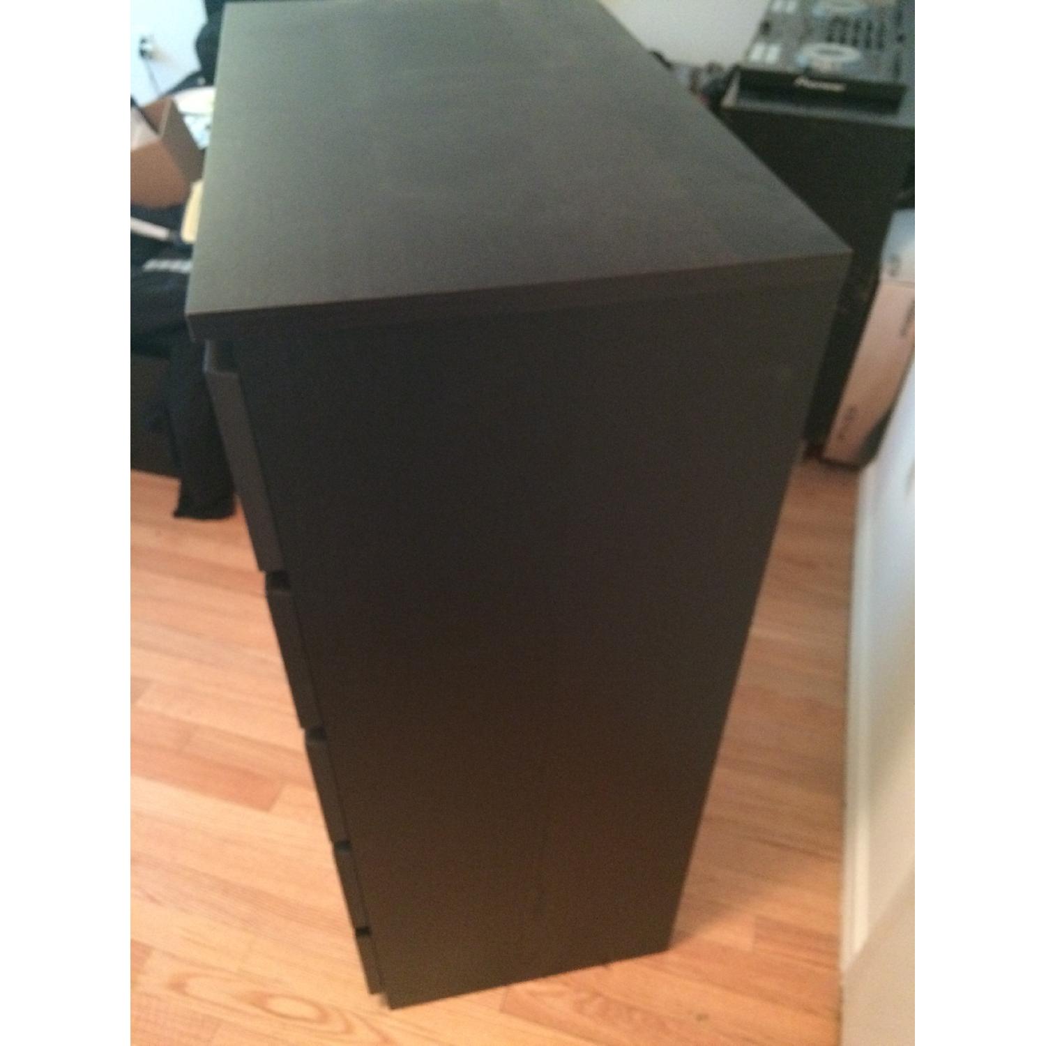 Ikea Malm Black/Brown 6 Drawer Dresser - image-4