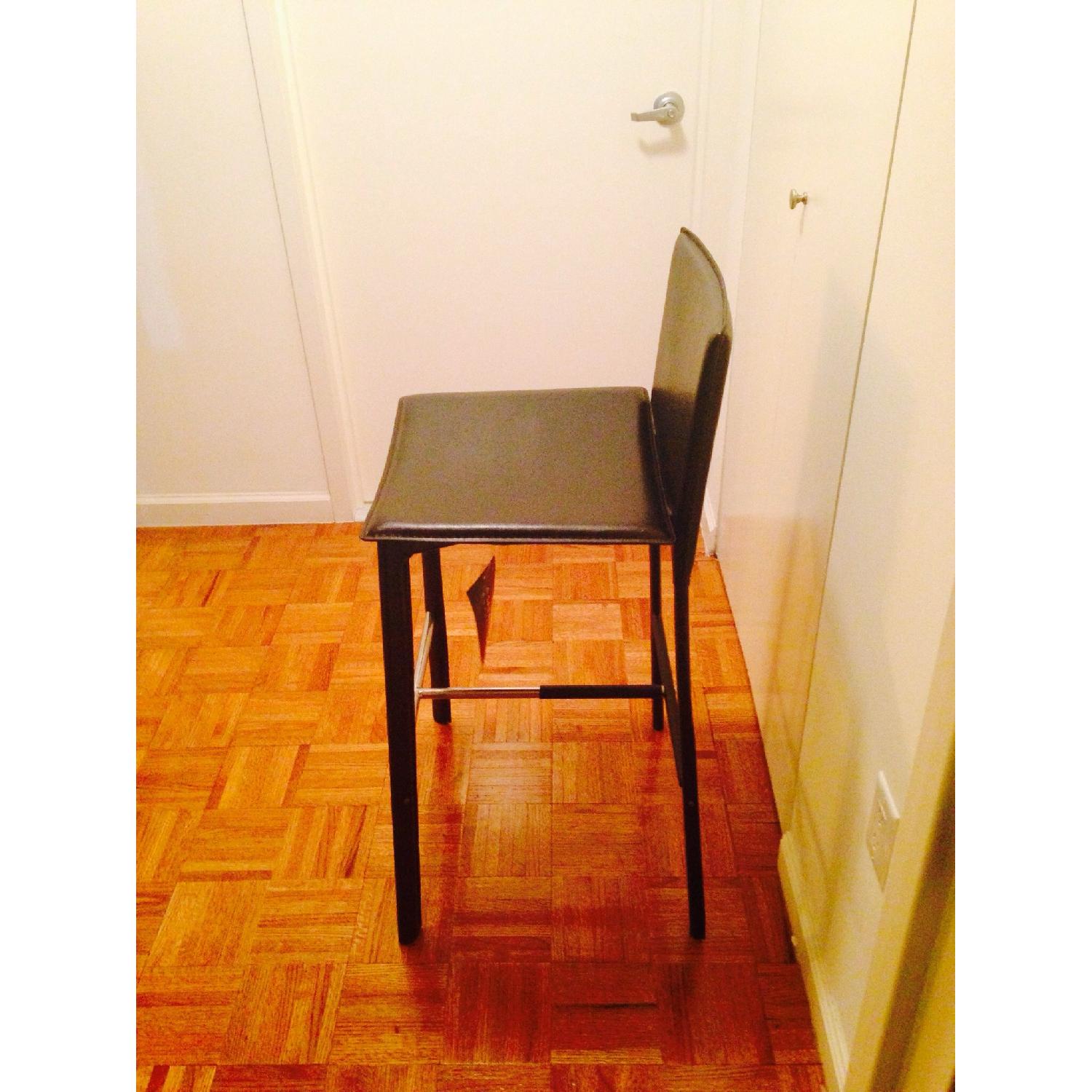 Safavieh Bonded Leather Stools - Pair - image-7