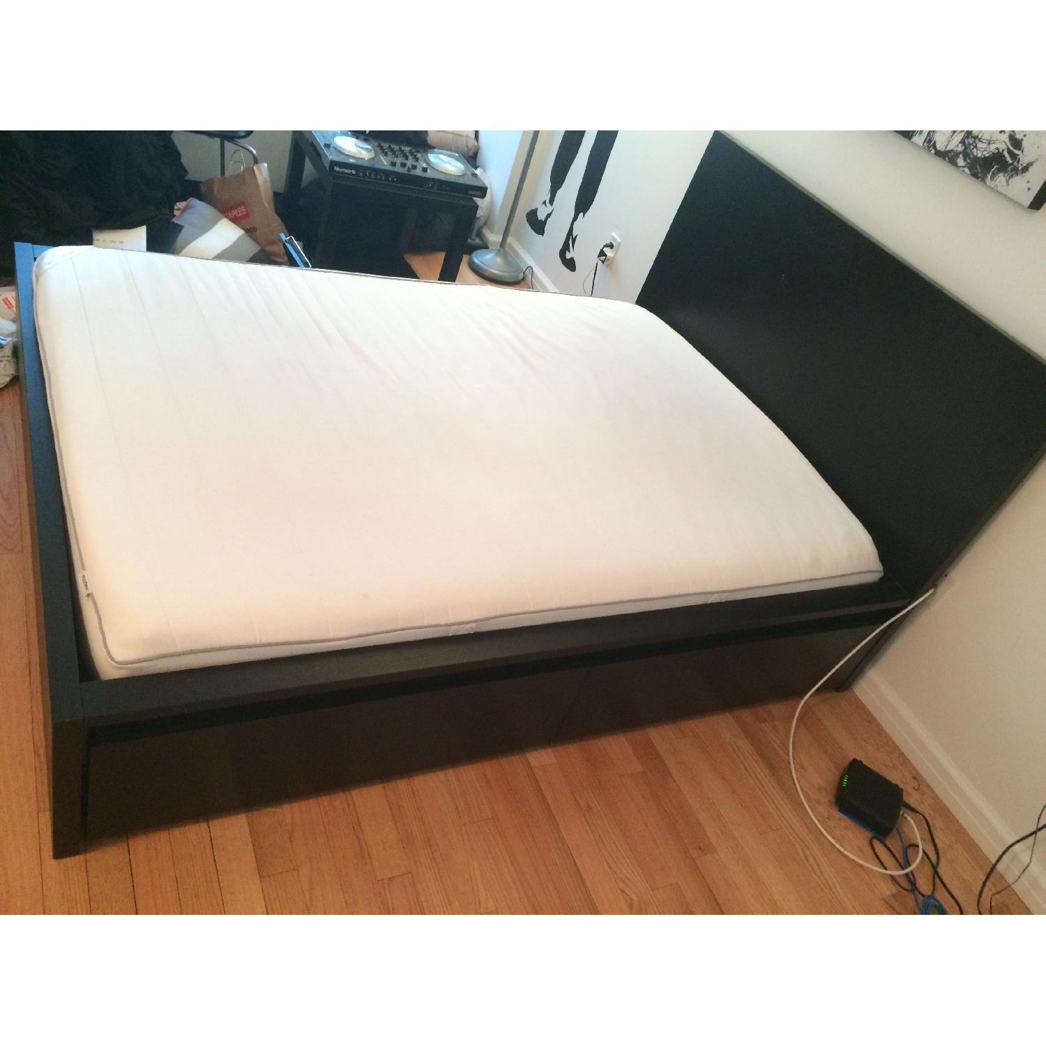 Ikea Malm Full Bed Frame with Drawers - image-1