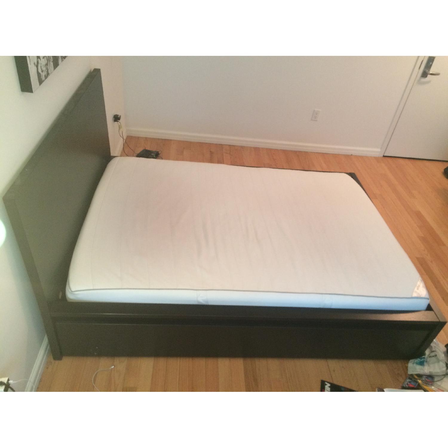 Ikea Malm Full Bed Frame with Drawers - image-2