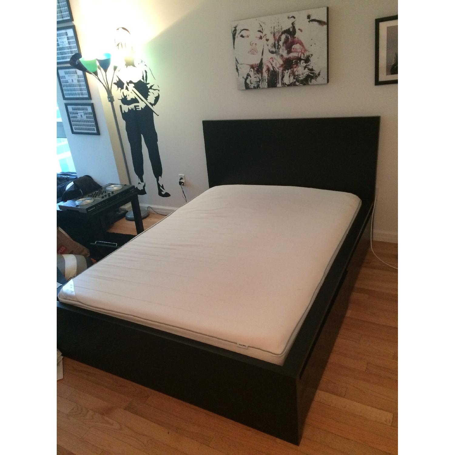 Ikea Malm Full Bed Frame with Drawers AptDeco