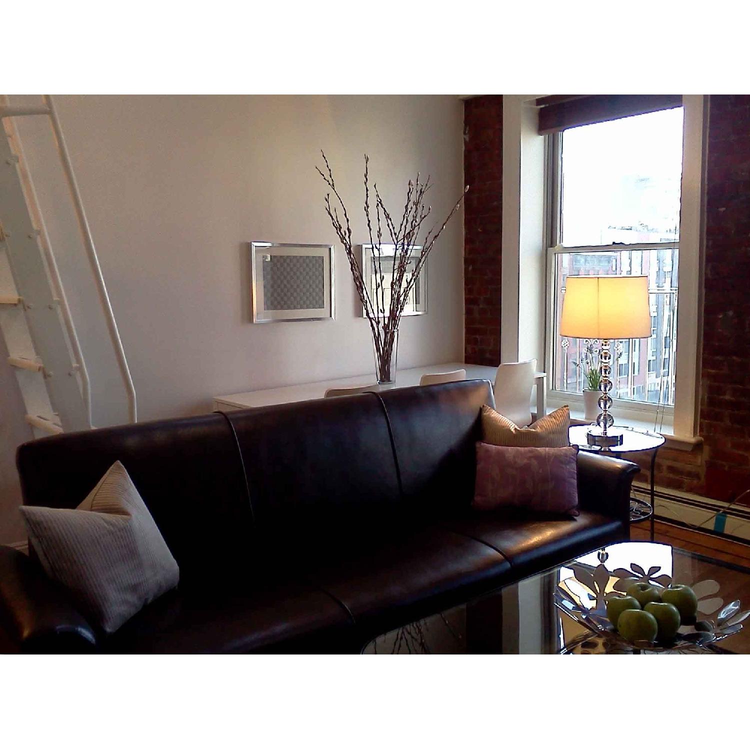 Ikea Faux Leather Couches - image-2