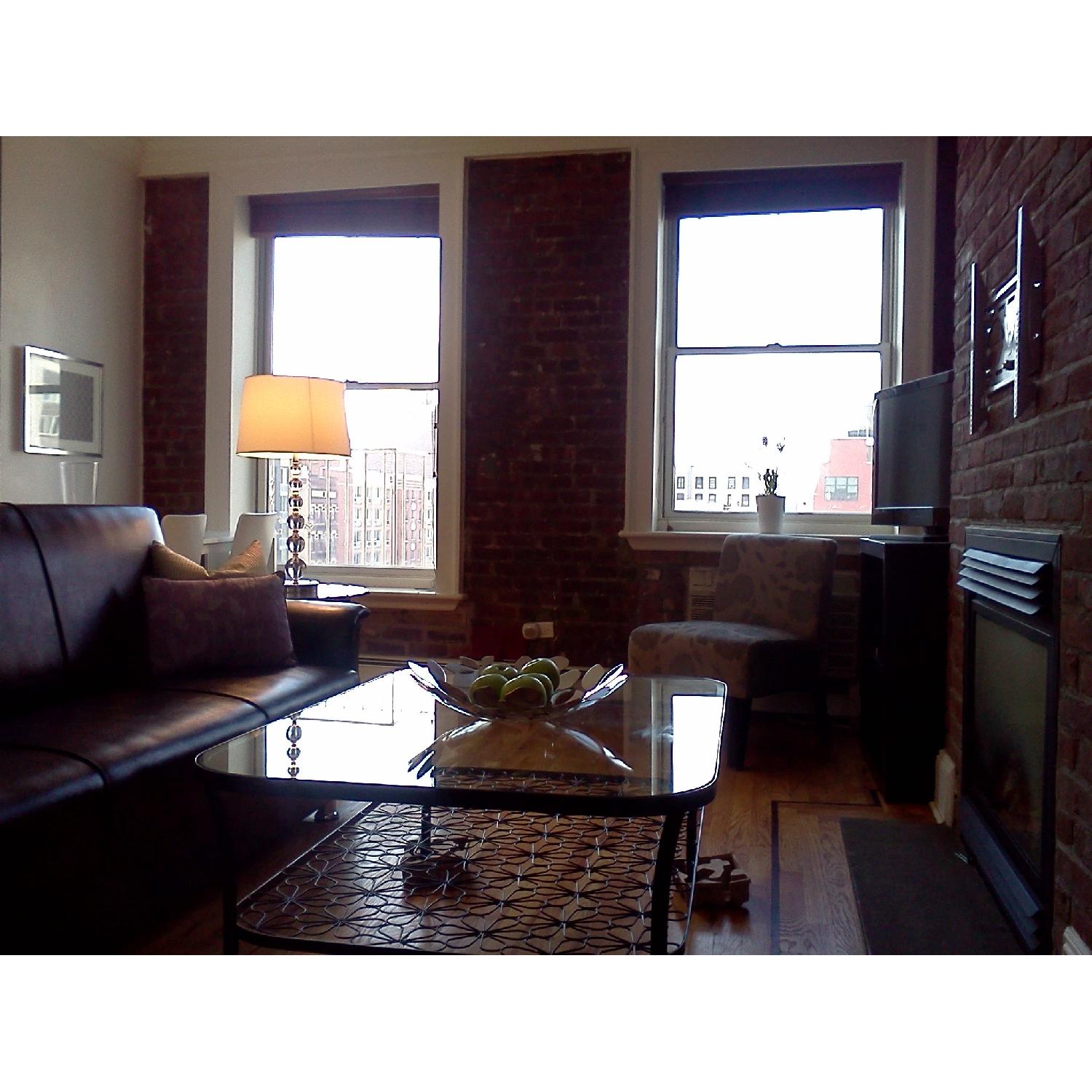Ikea Faux Leather Couches - image-3
