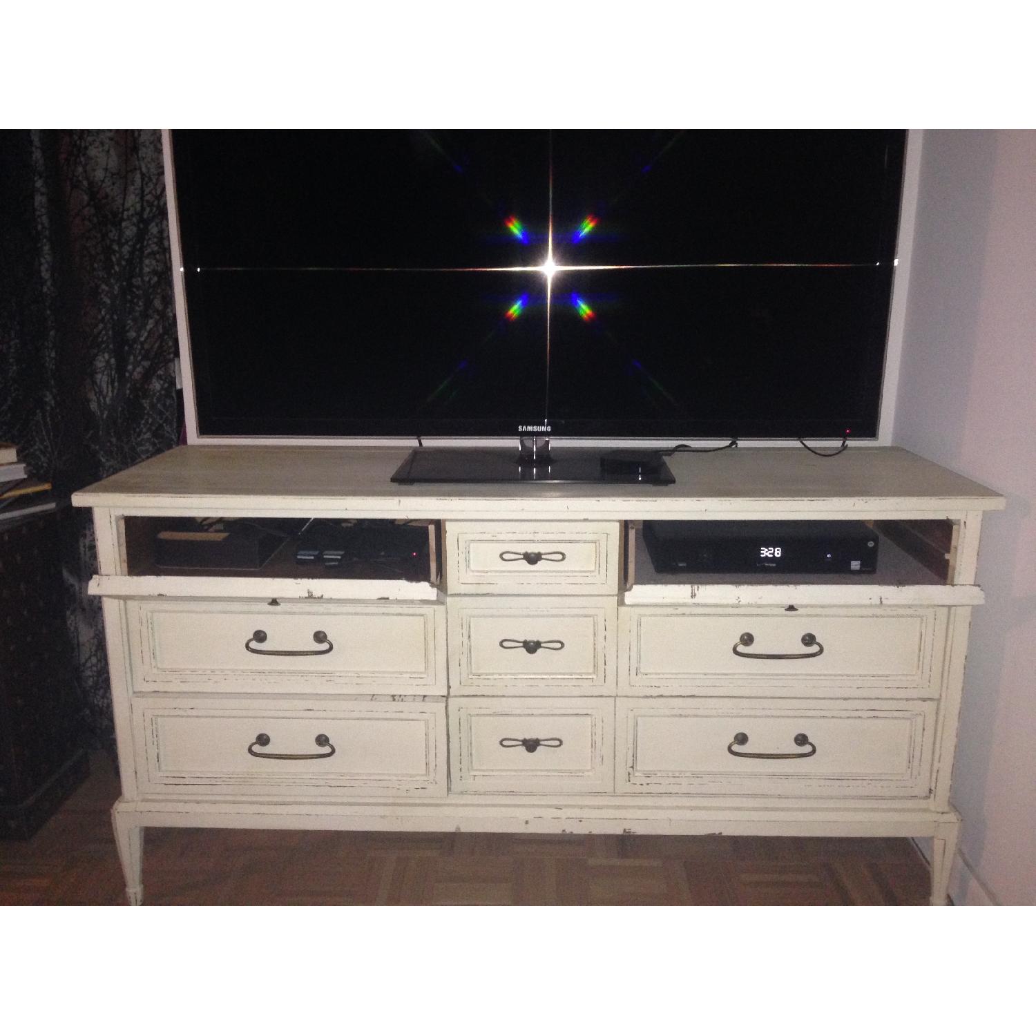 Distressed Media Console - image-1