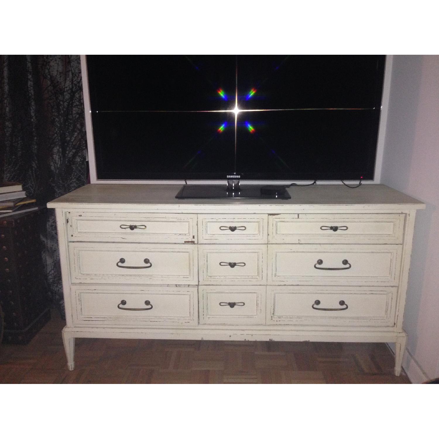 Distressed Media Console - image-2