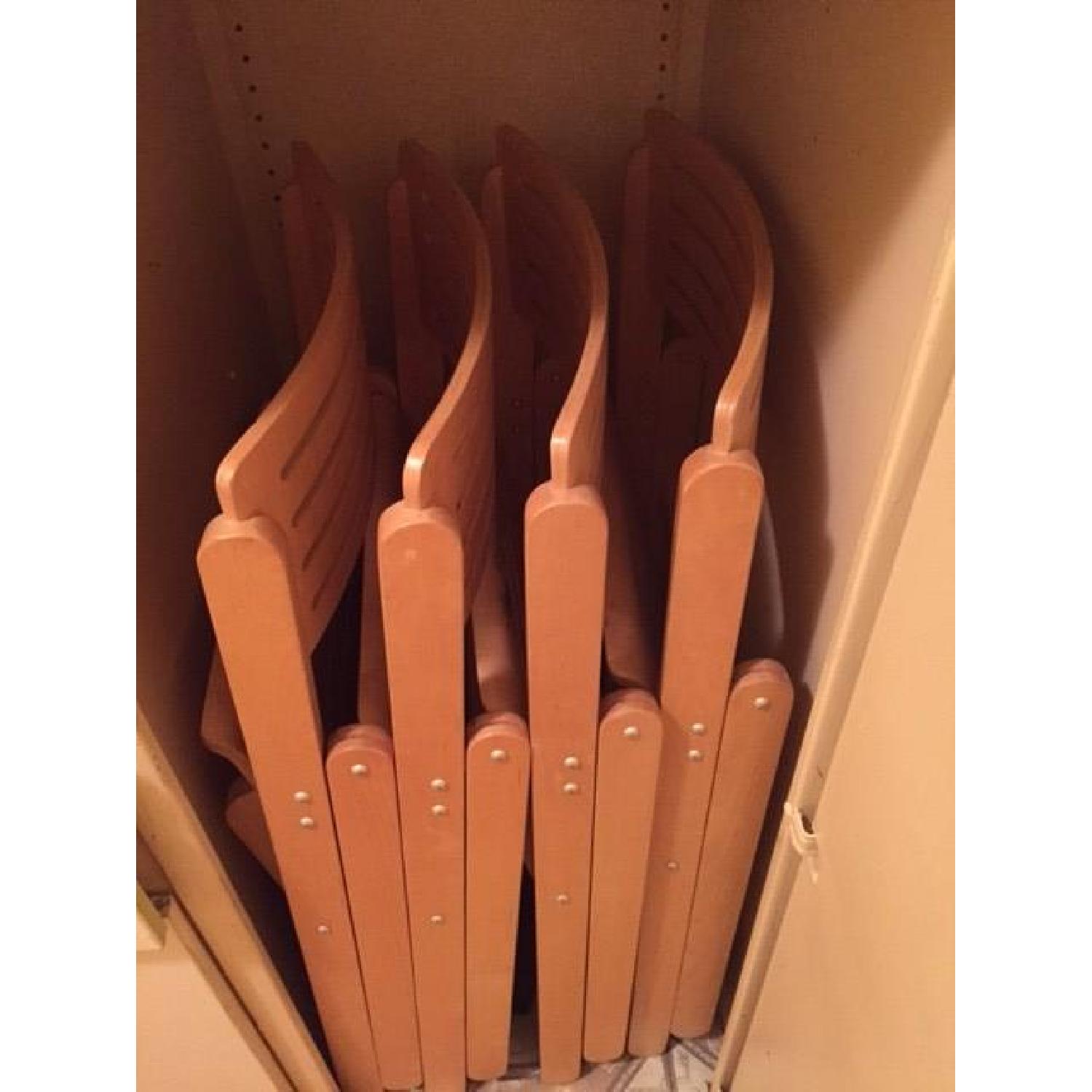 Foldable Wooden Chairs - Set of 4 - image-1