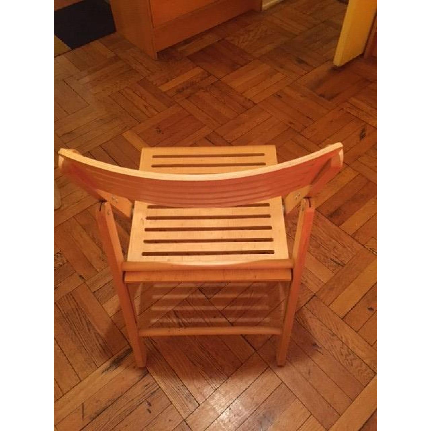 Foldable Wooden Chairs - Set of 4 - image-4
