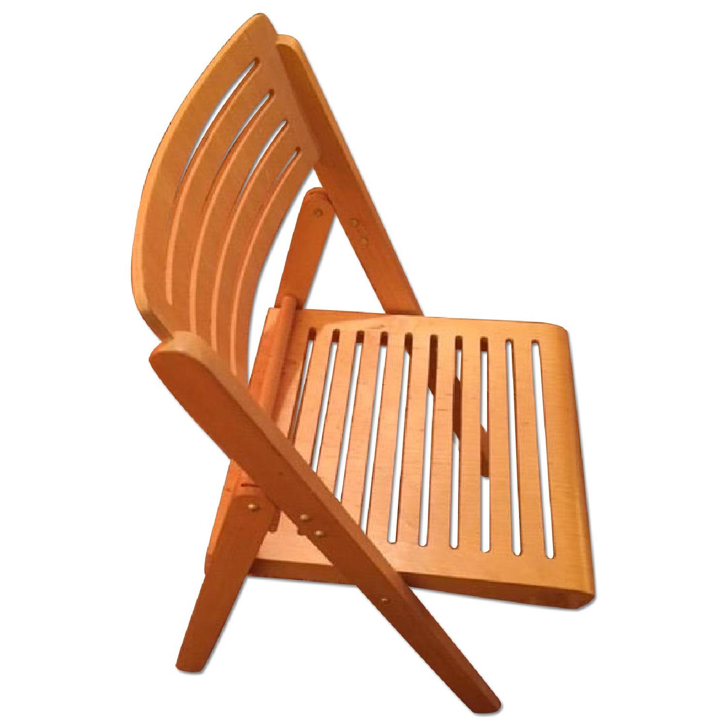 Foldable Wooden Chairs - Set of 4 - image-0