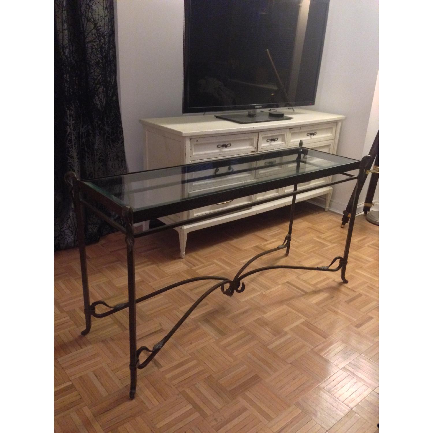 Designer Glass Sofa Table - image-1