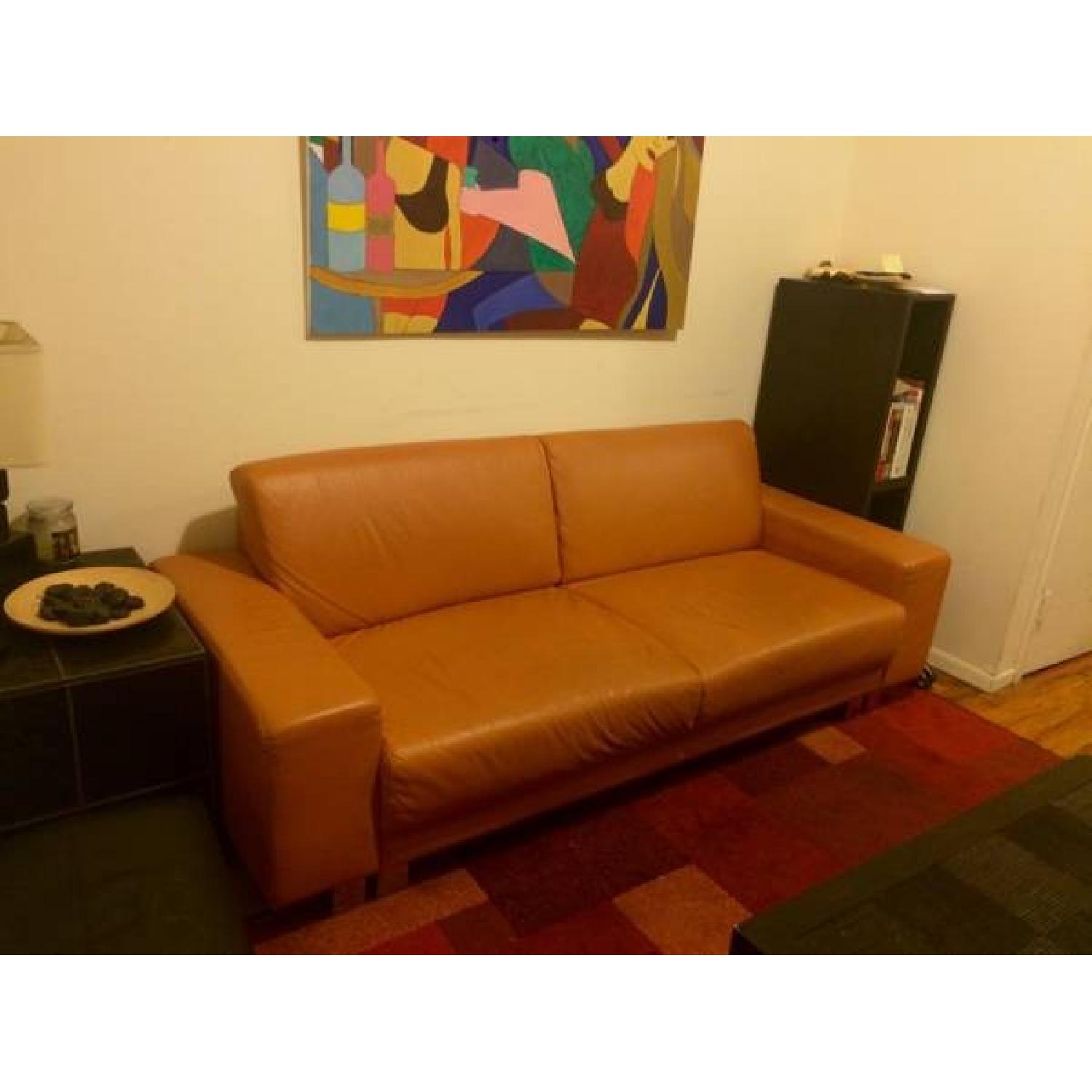 Designer Leather sofa - image-2