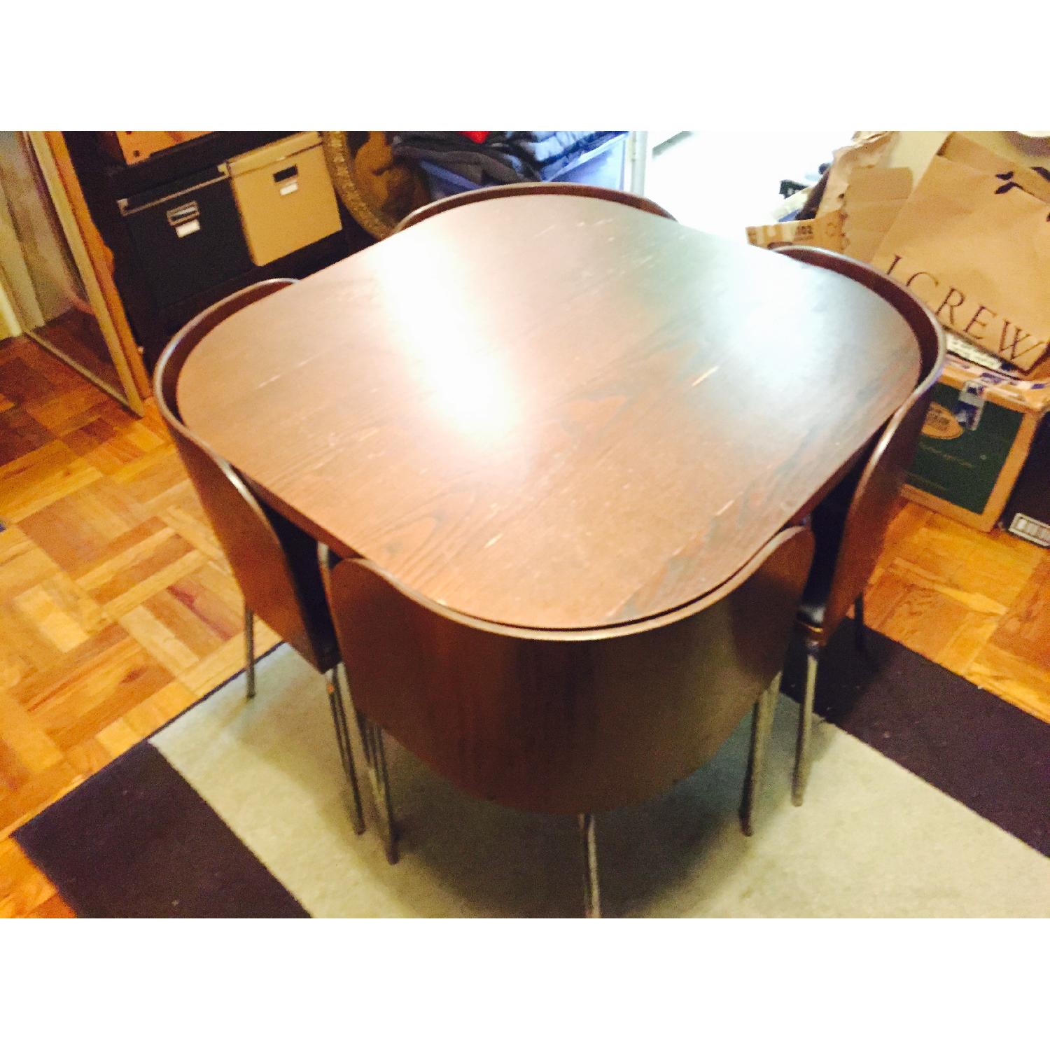 Ikea 5 Piece Brown Dining Set AptDeco