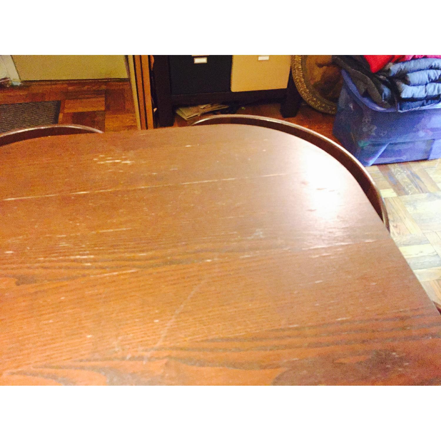 Ikea 5 Piece Brown Dining Set AptDeco