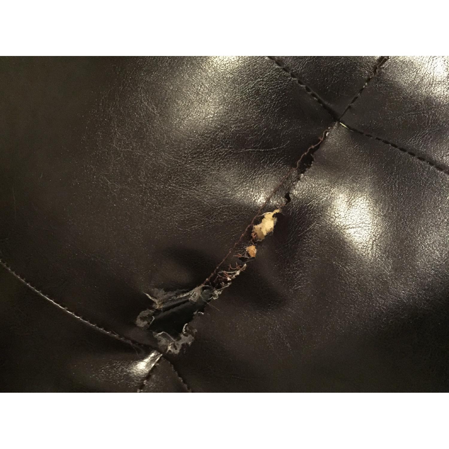 Black/Brown Leather Futon - image-6