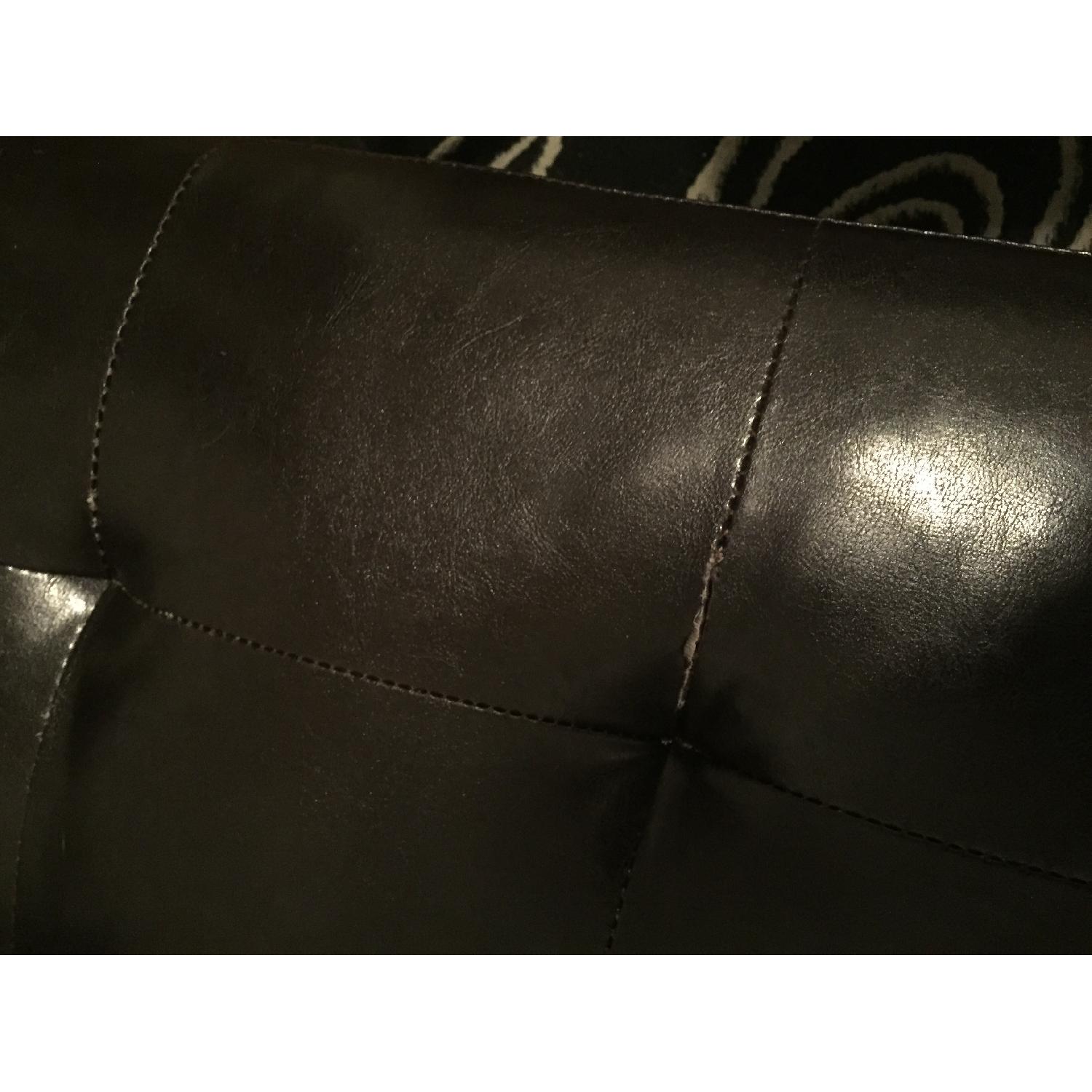 Black/Brown Leather Futon - image-7