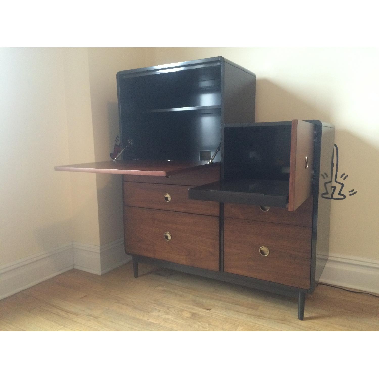 West Elm Cocoa/Espresso Radius Frame Secretary/Dresser - image-6