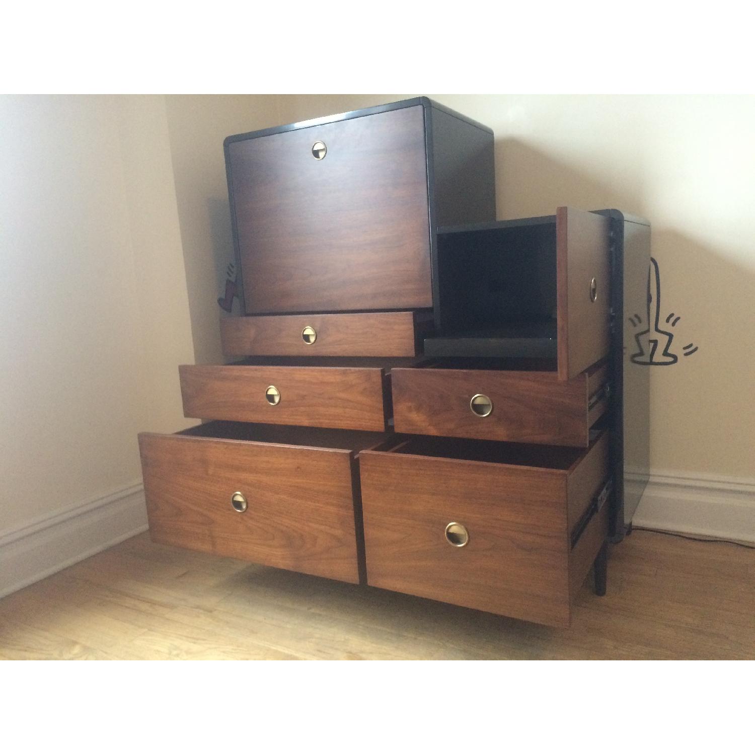 West Elm Cocoa/Espresso Radius Frame Secretary/Dresser - image-7