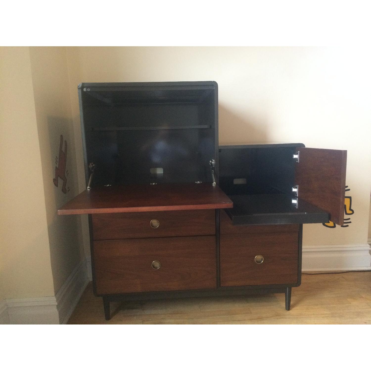 West Elm Cocoa/Espresso Radius Frame Secretary/Dresser - image-9