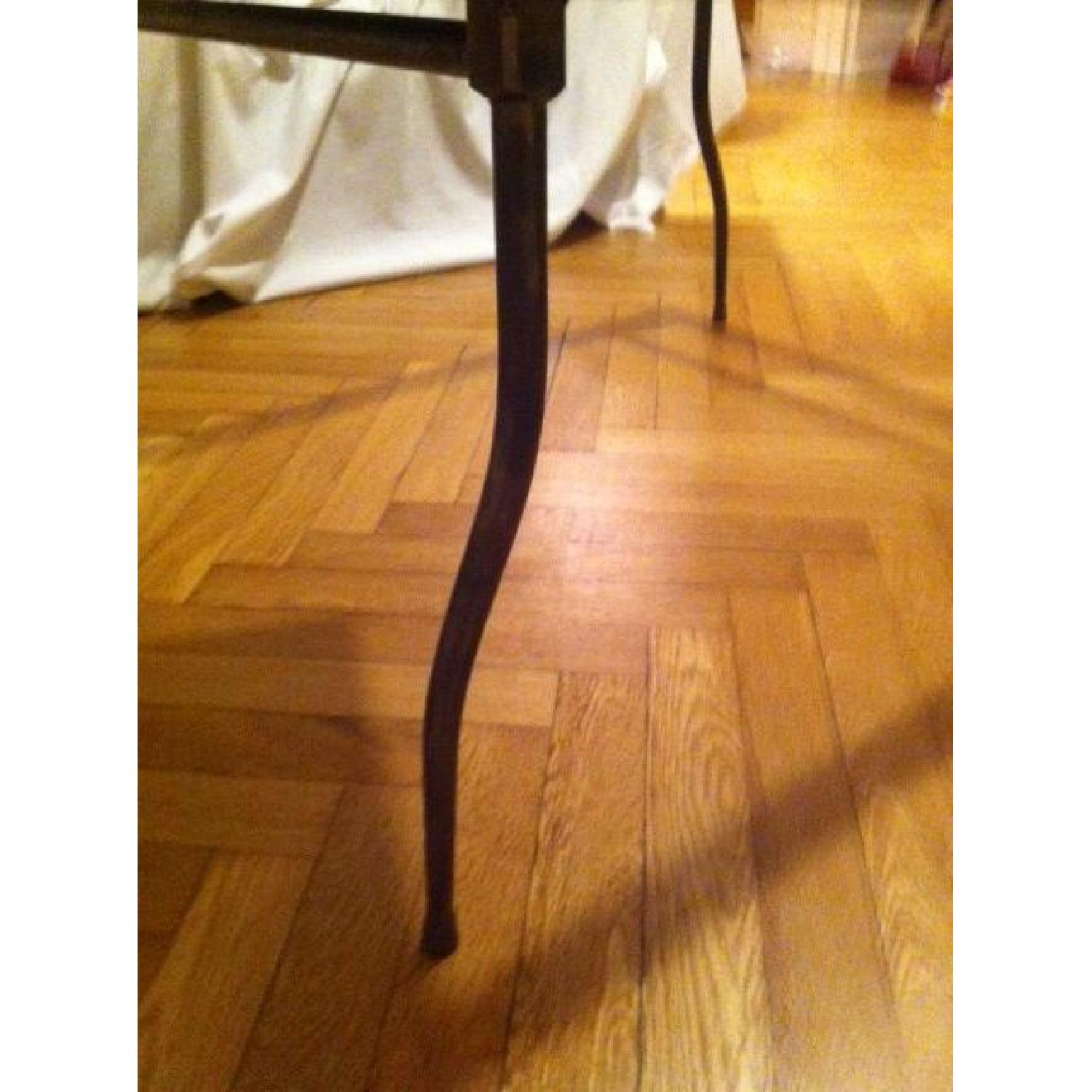 Crate & Barrel Glass and Metal Coffee Table - image-3