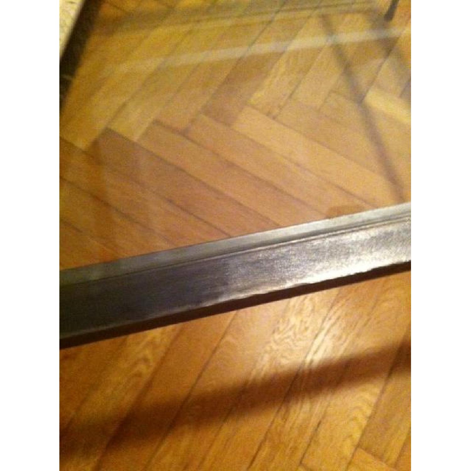 Crate & Barrel Glass and Metal Coffee Table - image-4