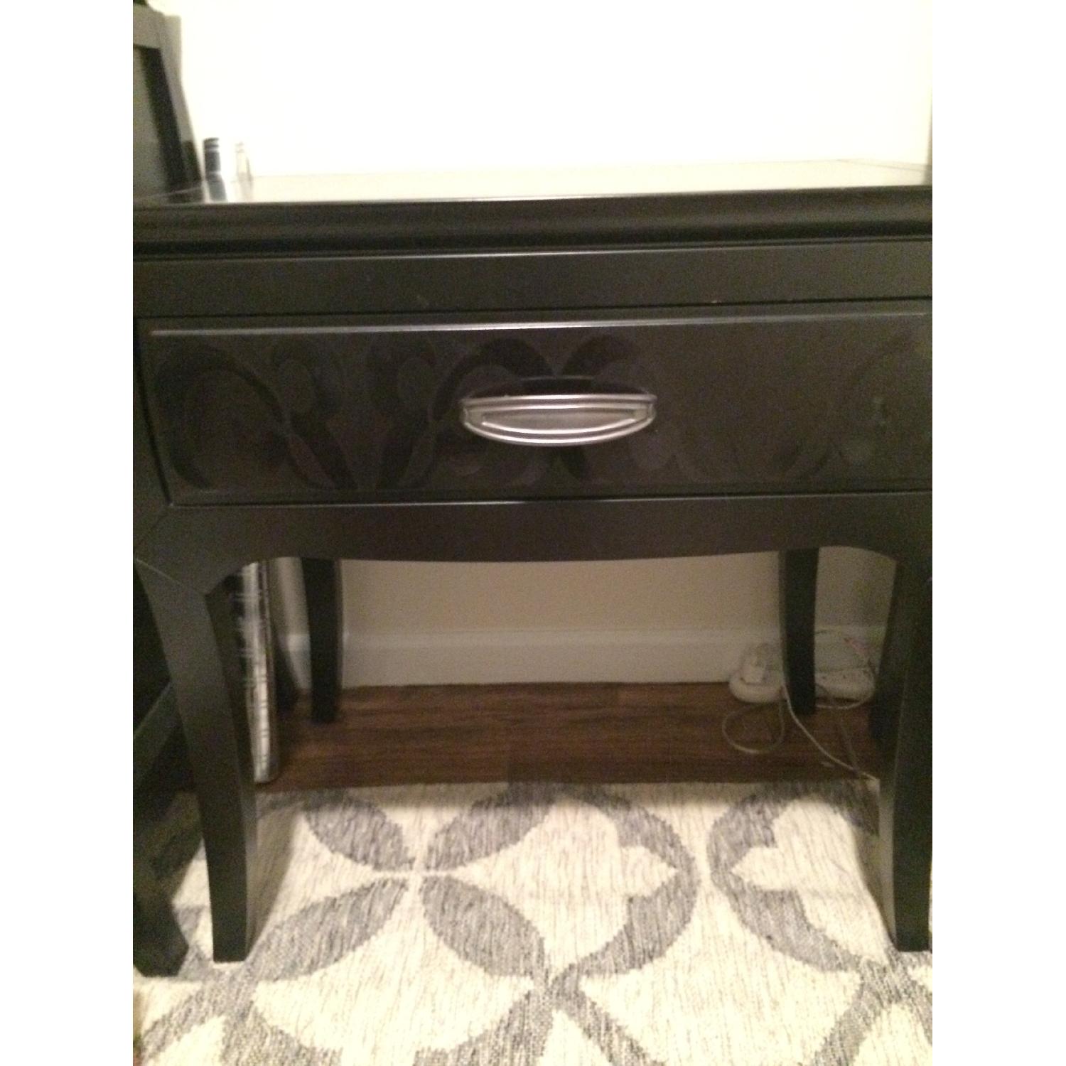 Belle Noir Dark Merlot Nightstand - image-1
