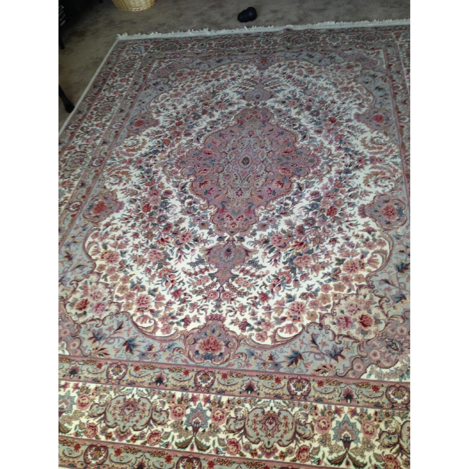 Persian/Oriental Silk Area Carpet - image-2