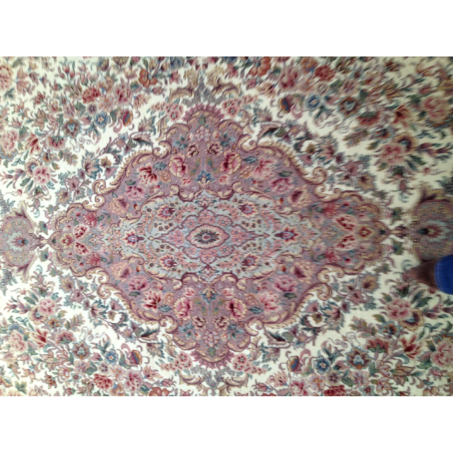 Persian/Oriental Silk Area Carpet - image-3