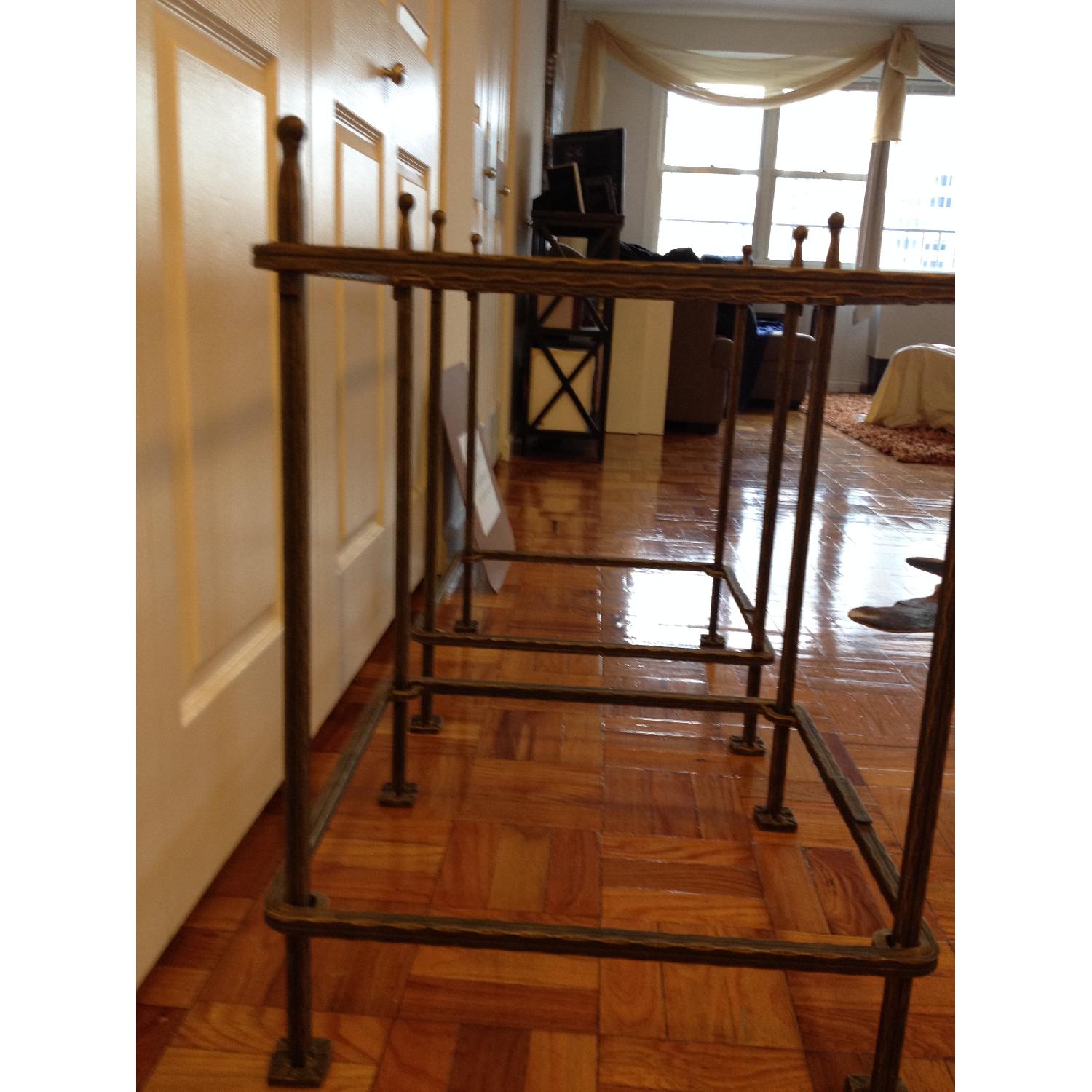 Claudio Rayes Wrought Iron Bronze Side Tables - Pair - image-3