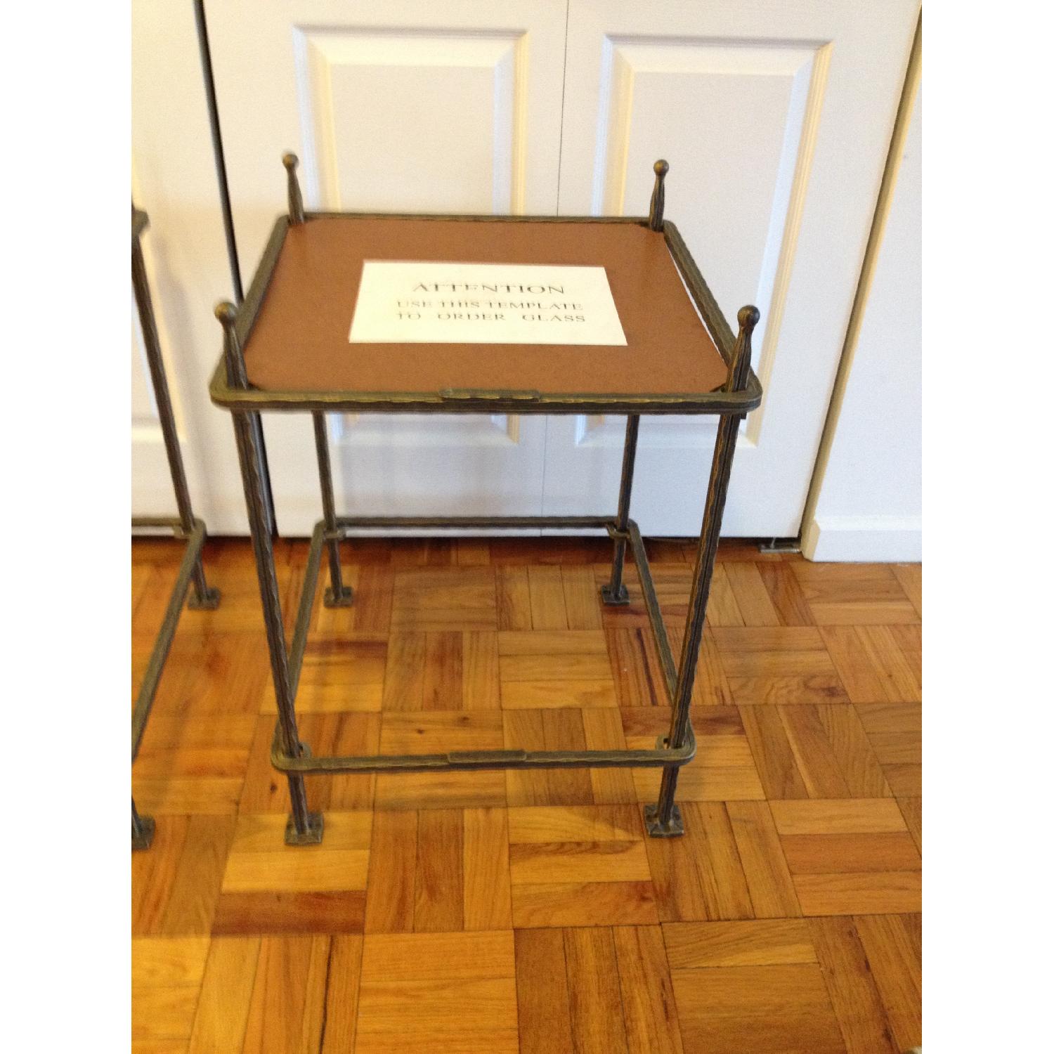 Claudio Rayes Wrought Iron Bronze Side Tables - Pair - image-7