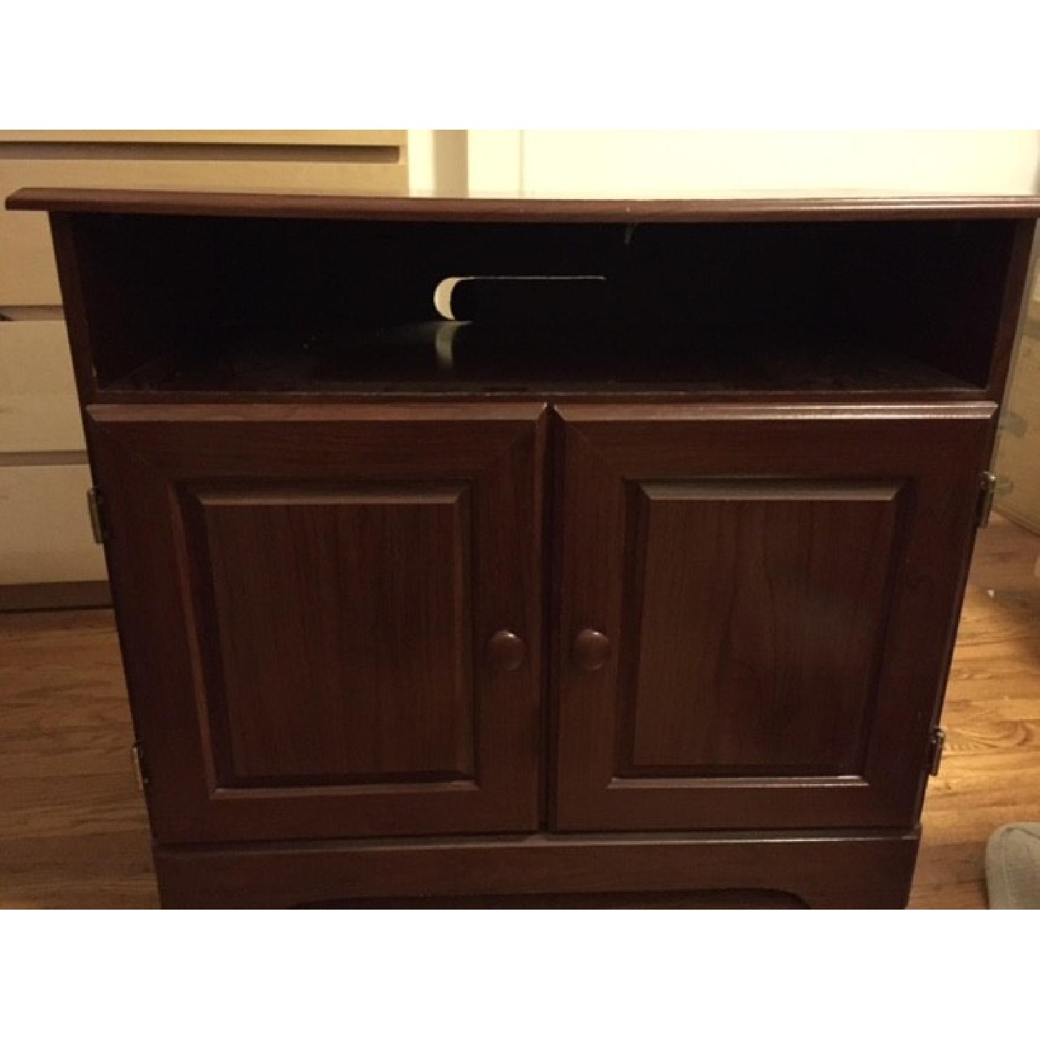 Dark Wood TV Stand - image-1