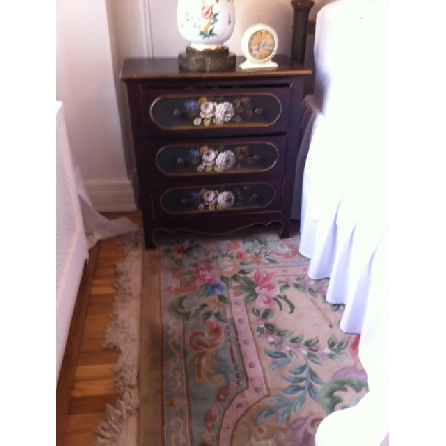 Hand Painted Nightstand - Antique Reproduction - image-3