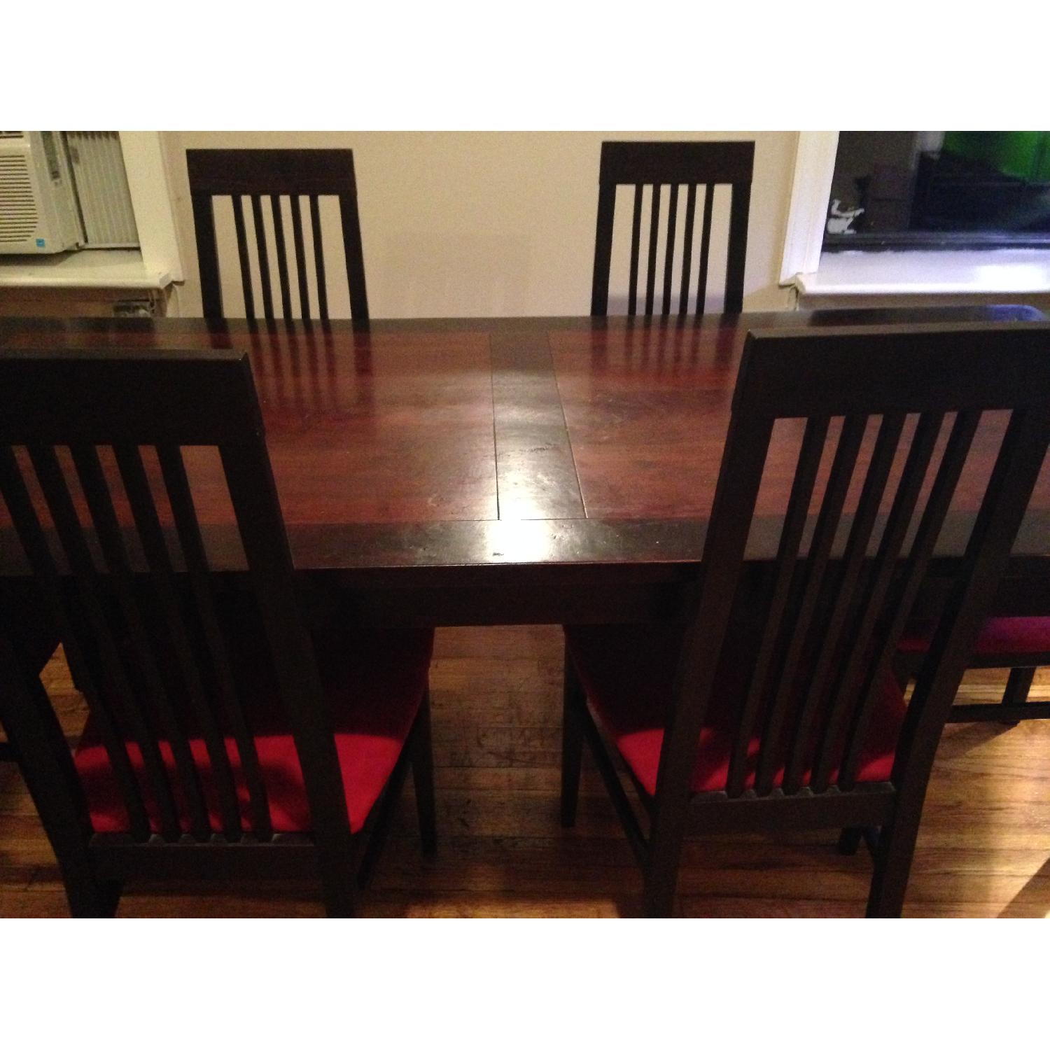 ABC Home & Carpet Solid Wood Dining Room Table w/ 6 Chairs - image-2