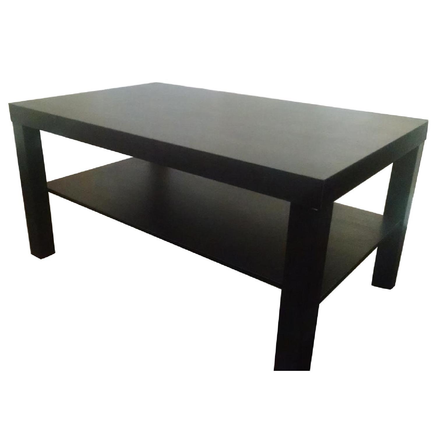 Ikea Lack Coffee Table + 3 Side Tables w/ TV Stand & Table Lamp - image-0