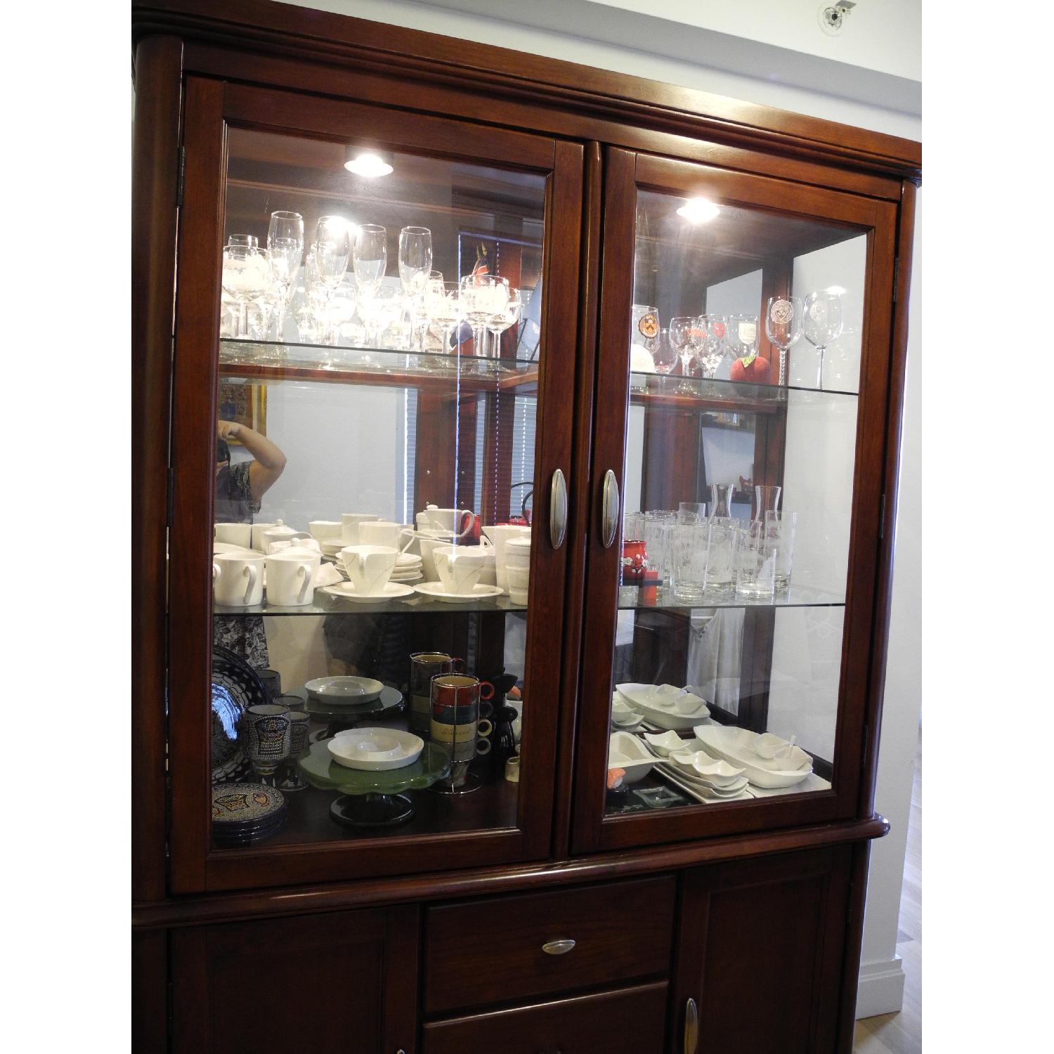 Wood/Glass Cabinet - image-3