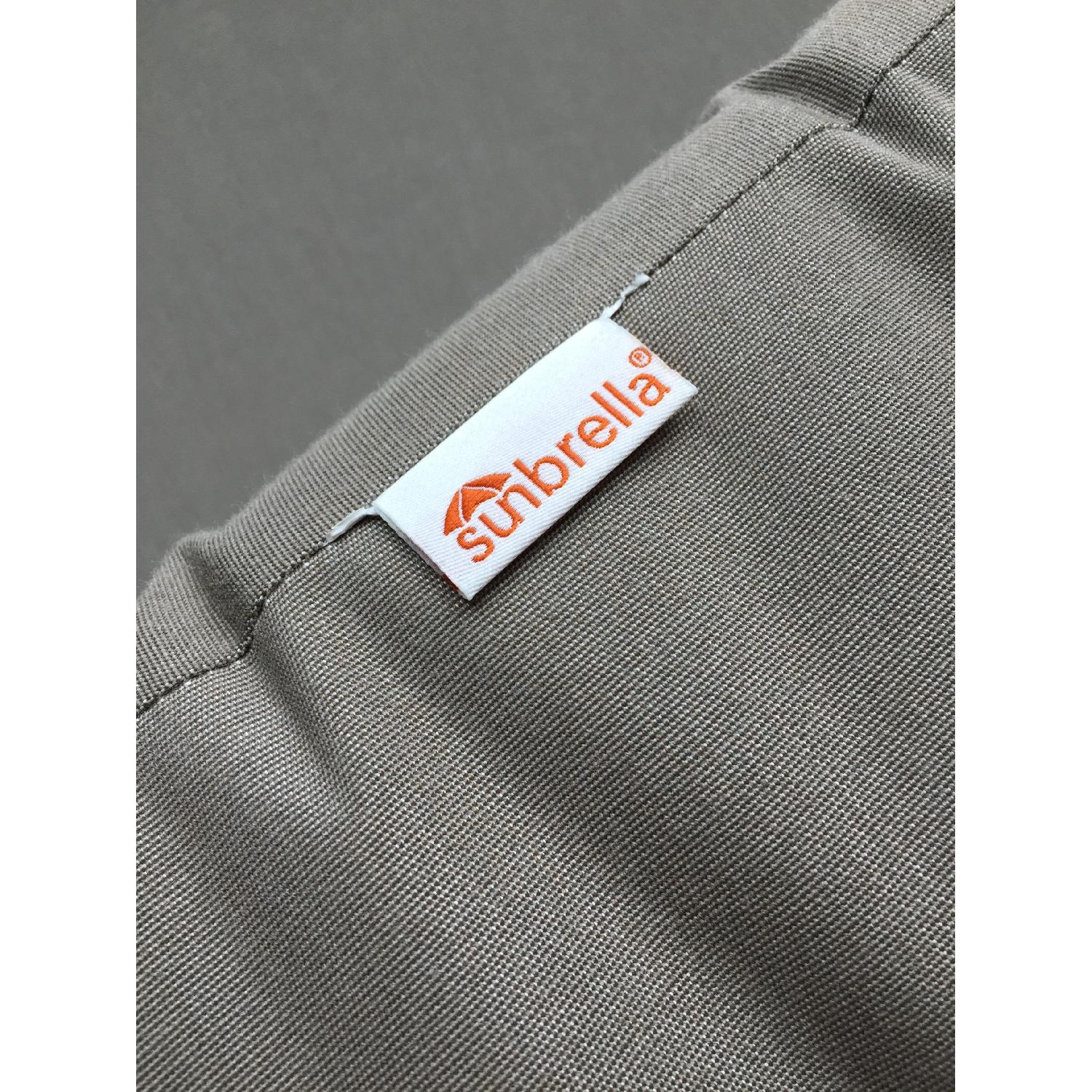 Crate & Barrel Dune Sofa with Sunbrella Taupe Cushion - image-4