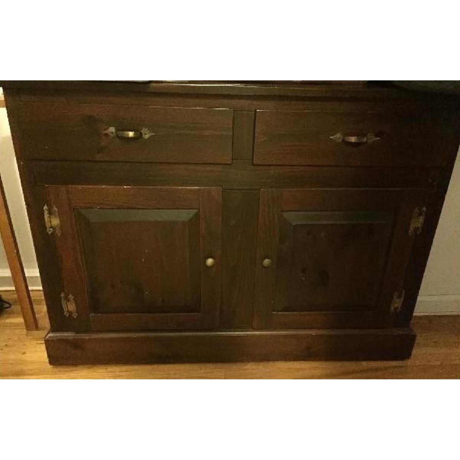 Antique Hutch With Rustic Accents - image-1