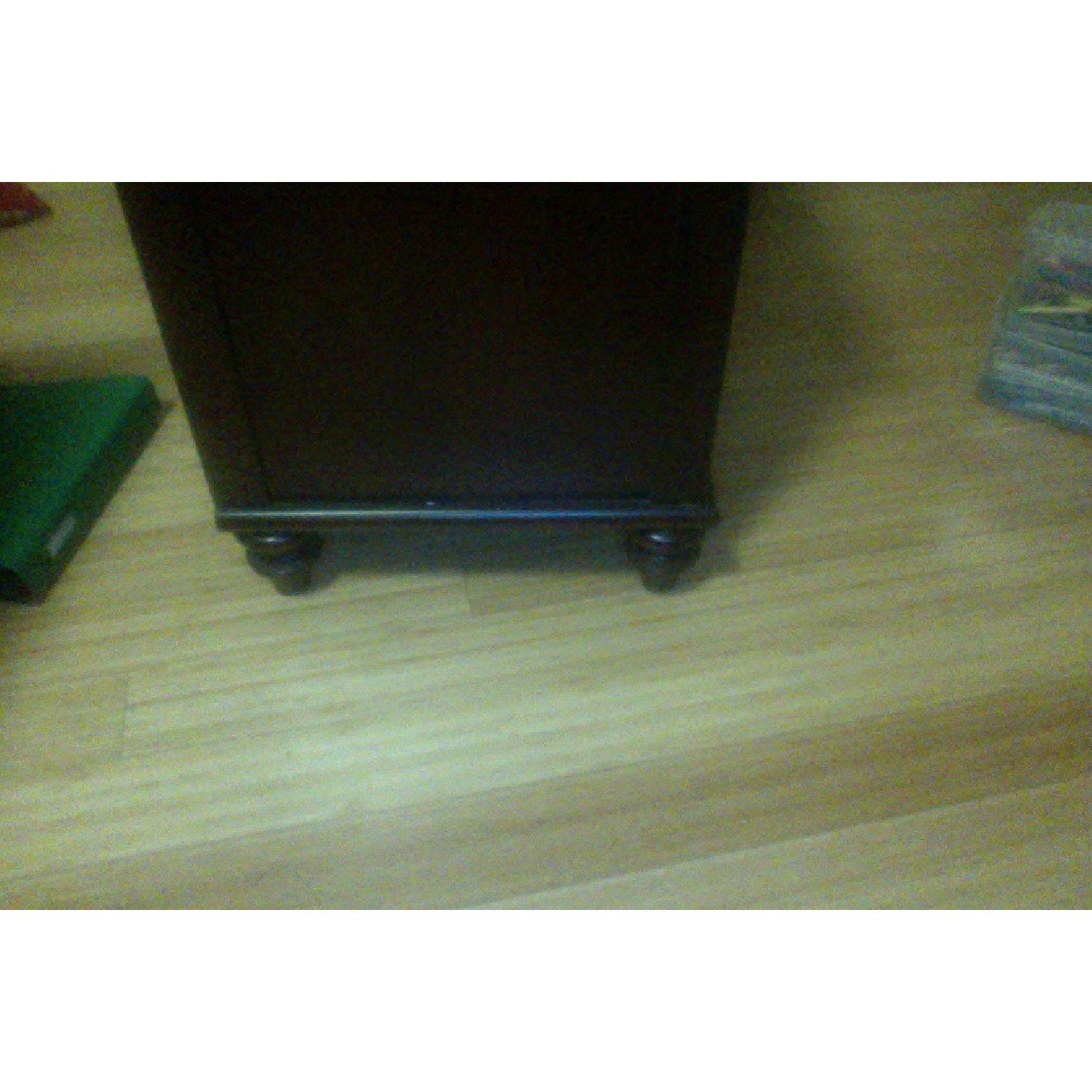 Brown Wood Nightstand - image-2