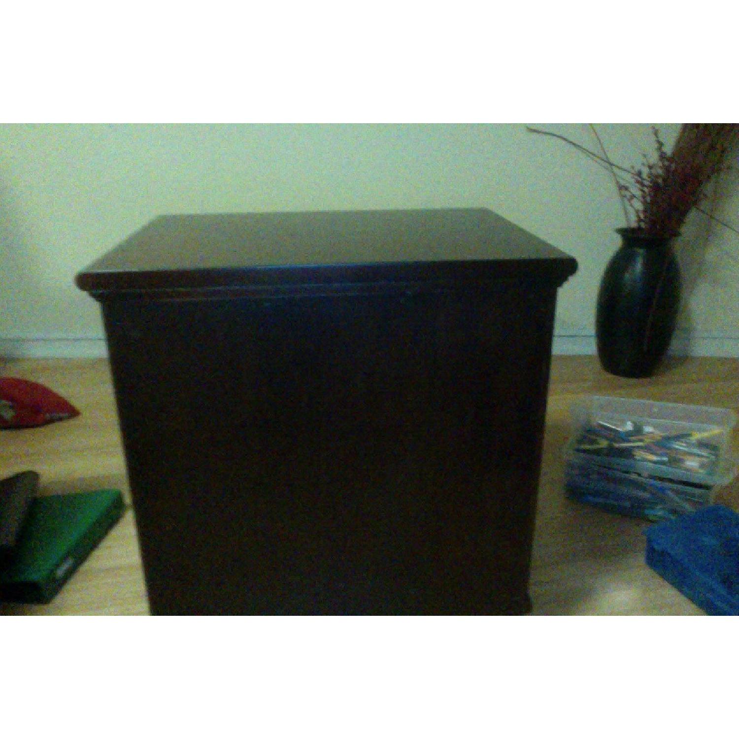 Brown Wood Nightstand - image-5