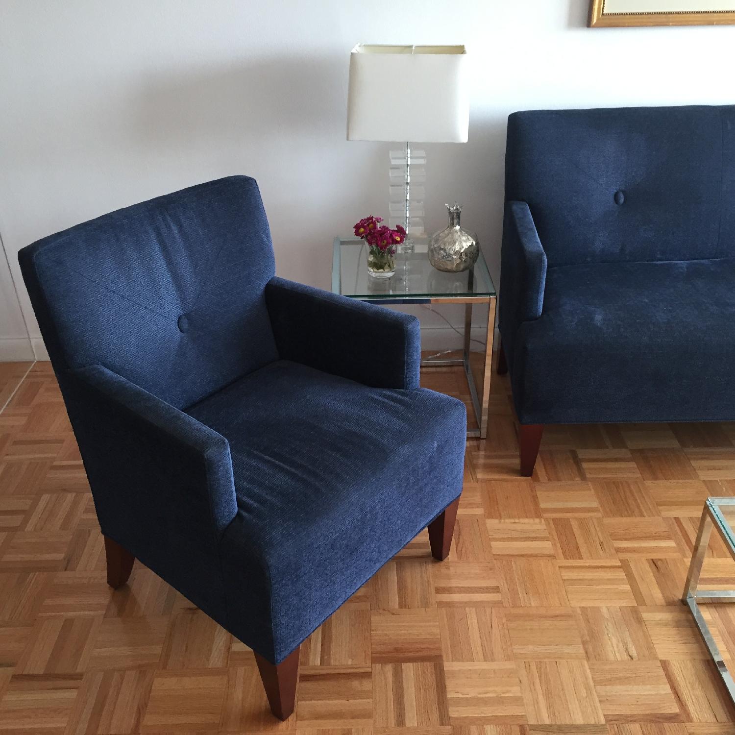 HBF Brentwood Collection Blue Navy Chair/Armchair - image-2