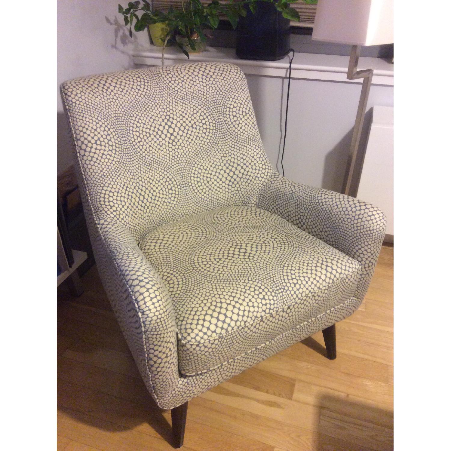 Room & Board Quinn Chair in Mirror Slate Jacquard - image-1