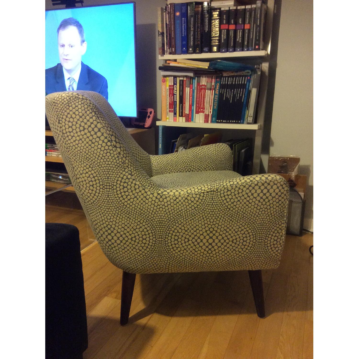 Room & Board Quinn Chair in Mirror Slate Jacquard - image-3