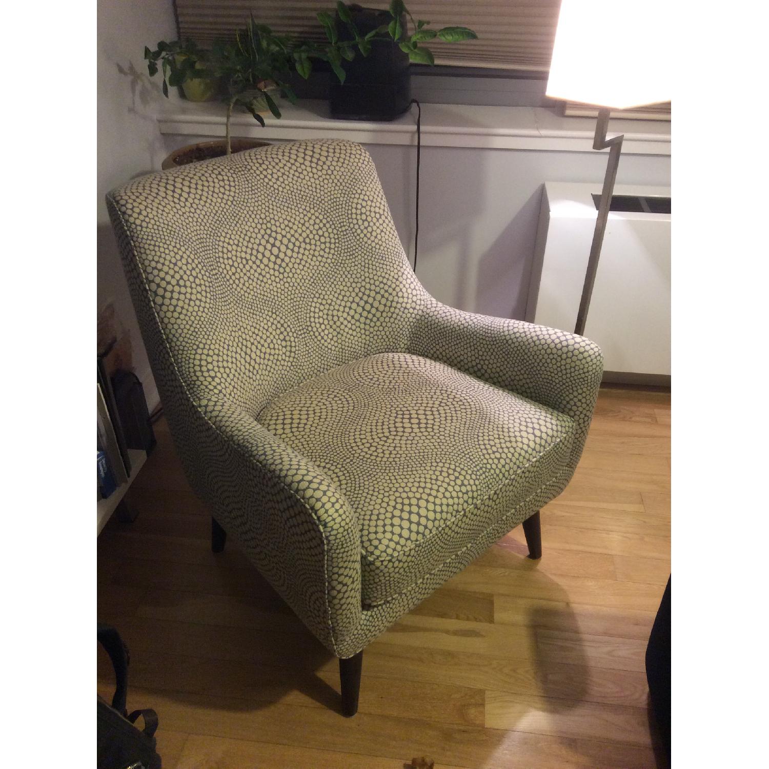 Room & Board Quinn Chair in Mirror Slate Jacquard - image-5