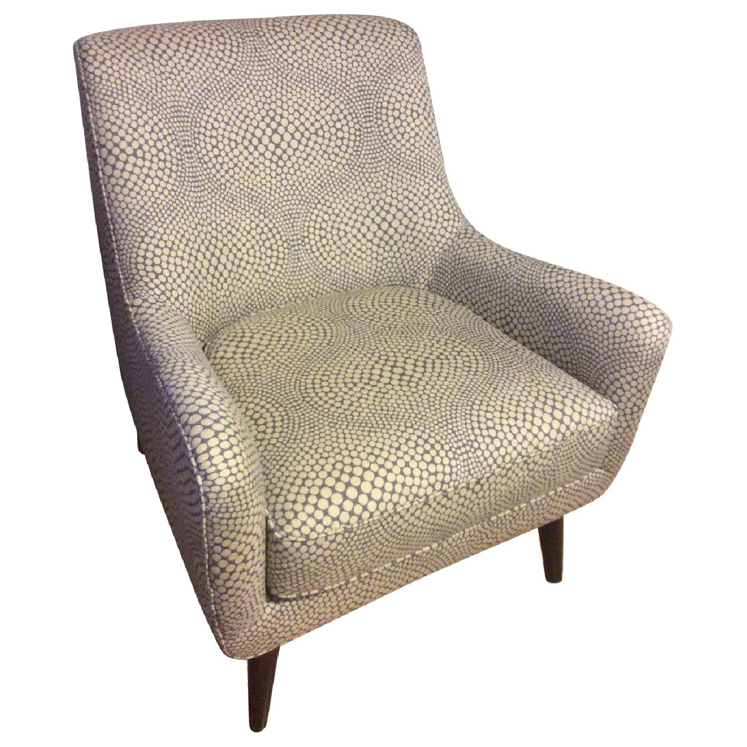 Room & Board Quinn Chair in Mirror Slate Jacquard