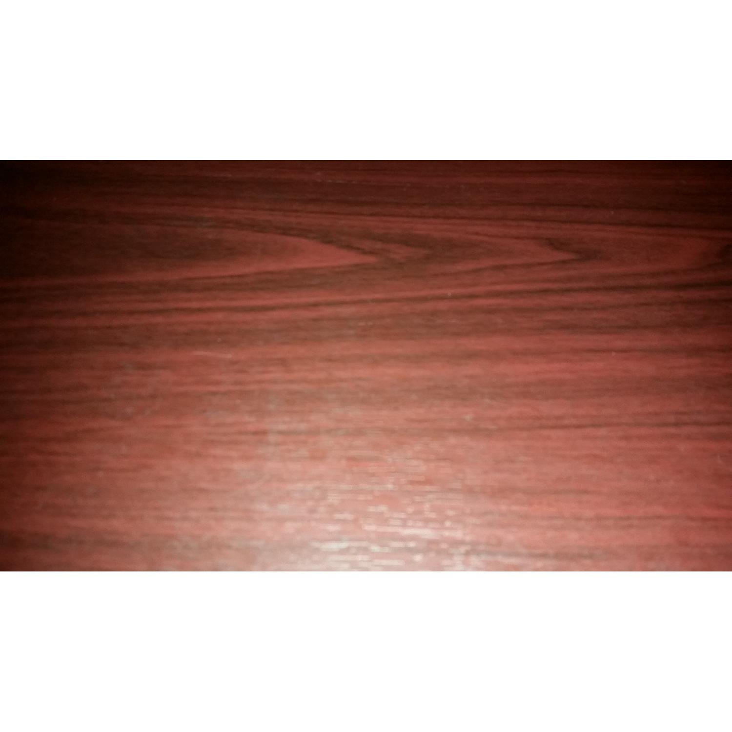 Steel Red Wooden Computer Desk - image-3
