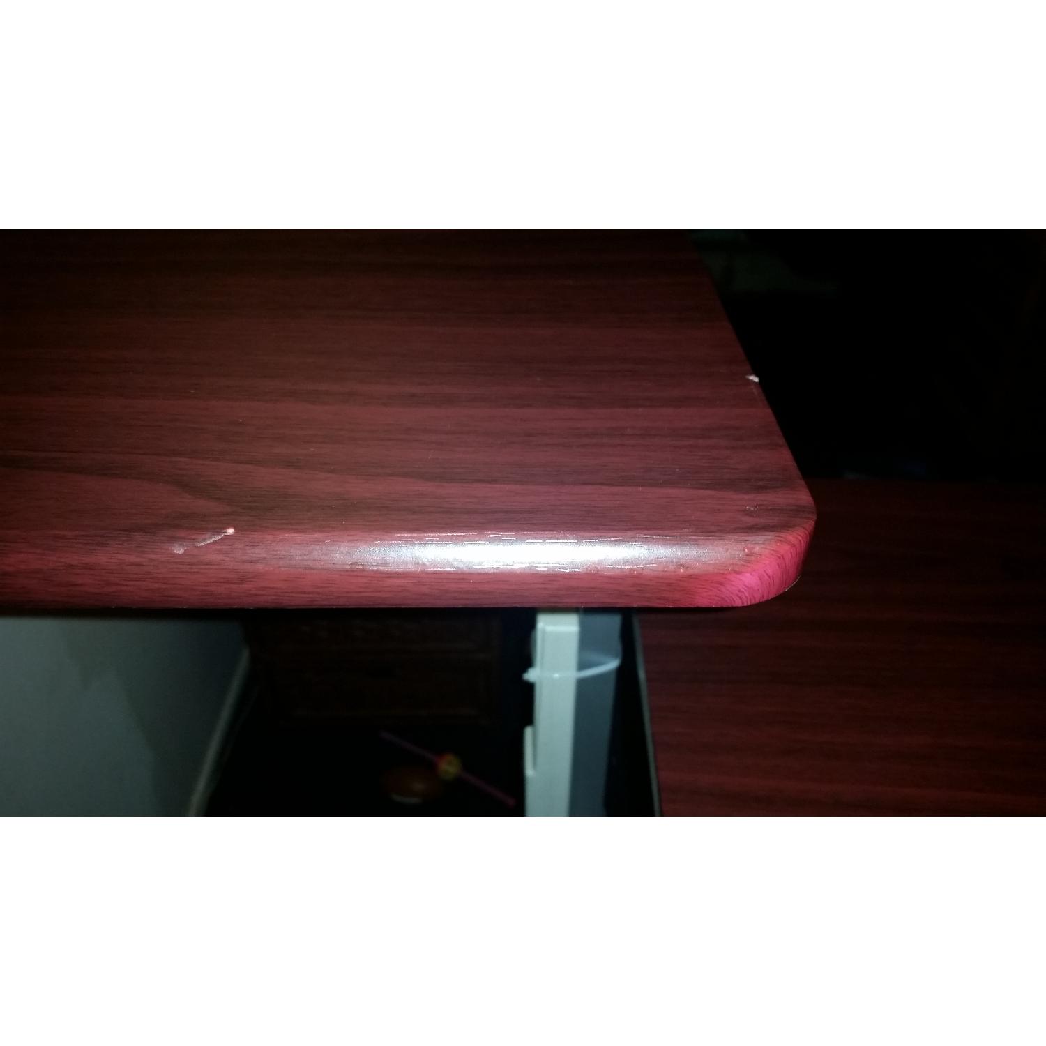 Steel Red Wooden Computer Desk - image-10
