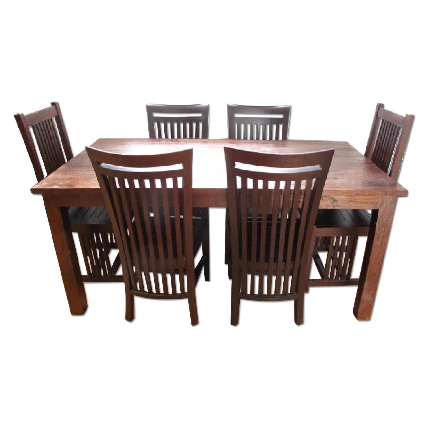 From The Source 7 Piece Rustic Table Dining Set