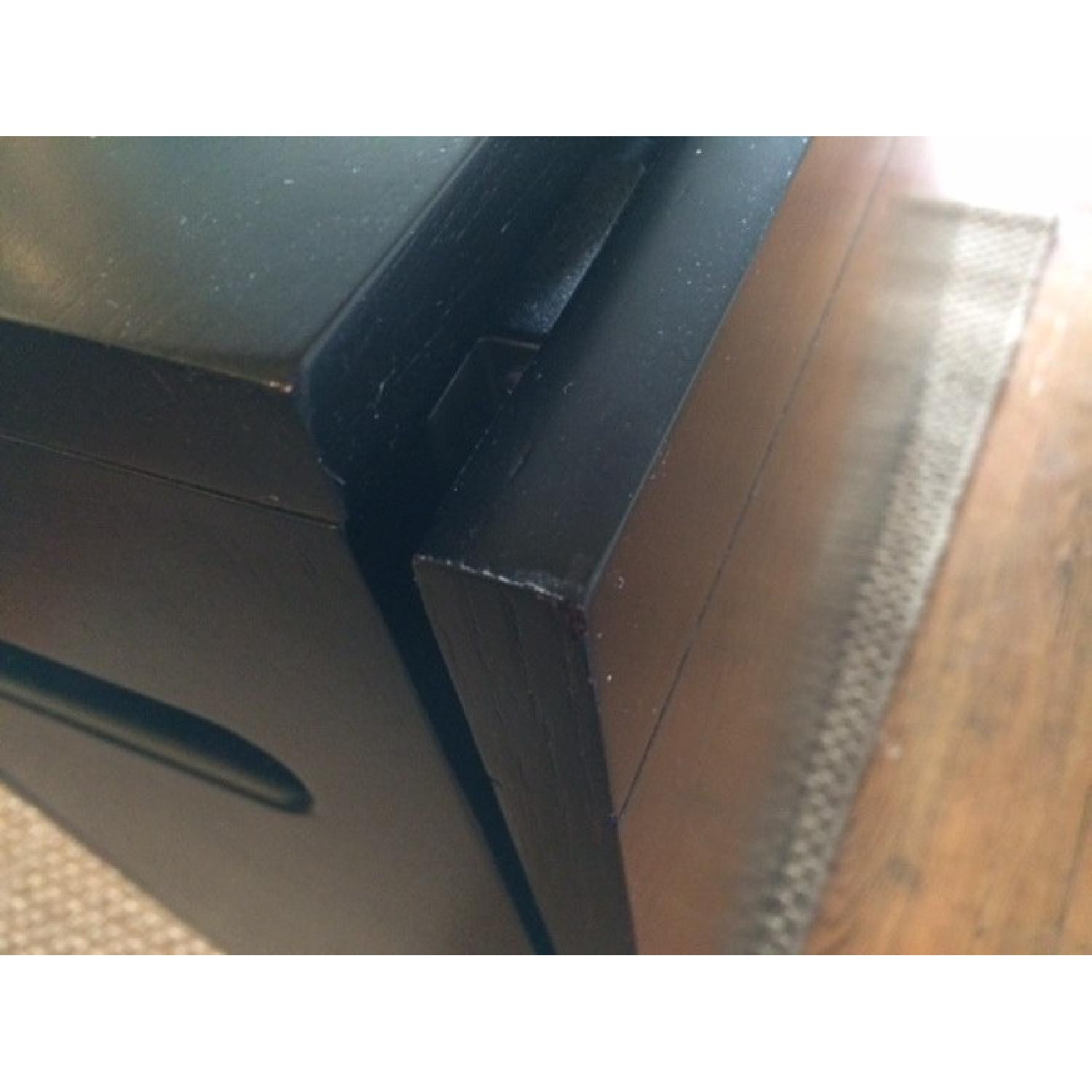 Crate & Barrel Span Black Gateleg Dining Table - image-5