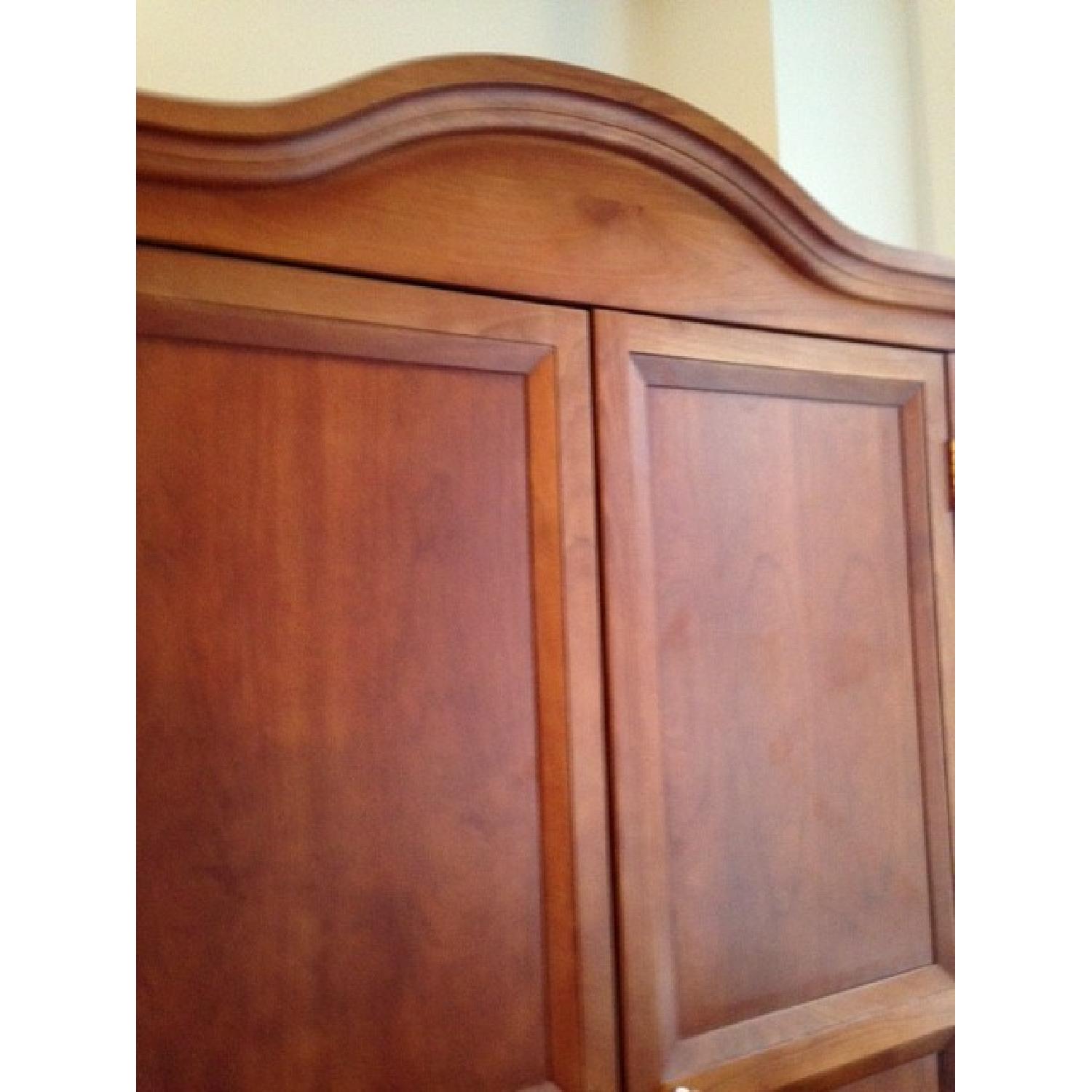 Cherry Wood Shaker Armoire - image-2