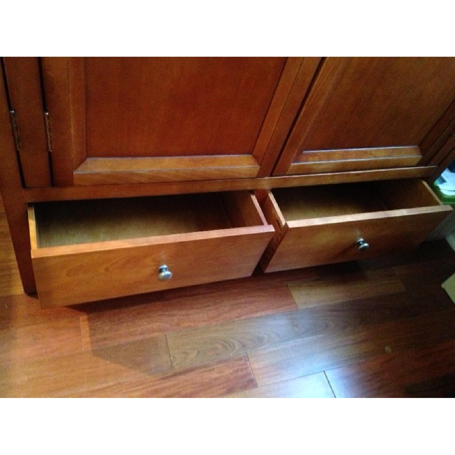 Cherry Wood Shaker Armoire - image-4