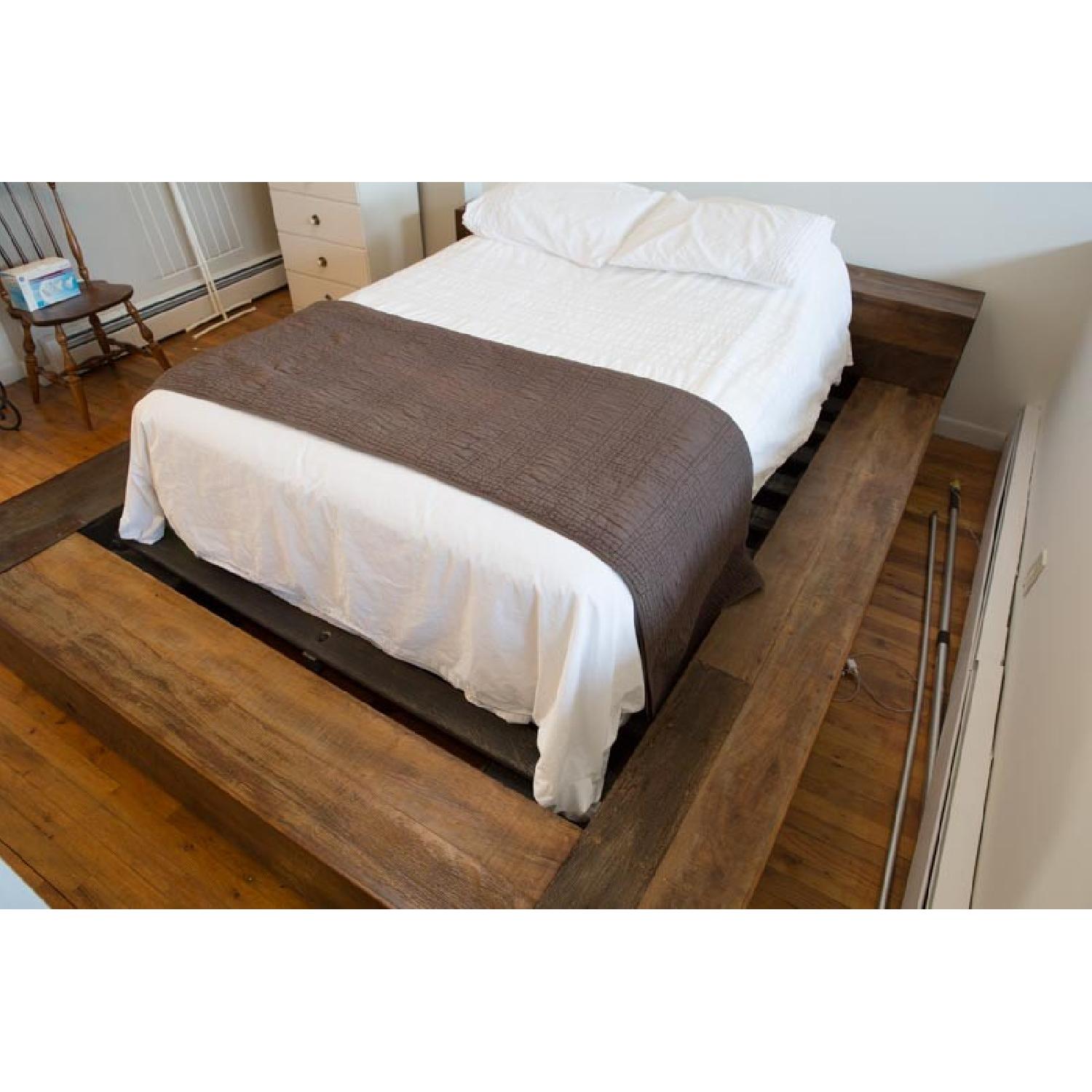 Environment Furniture Reclaimed Brazilian Peroba Rosa Wood Edge Queen Size Bed - image-6